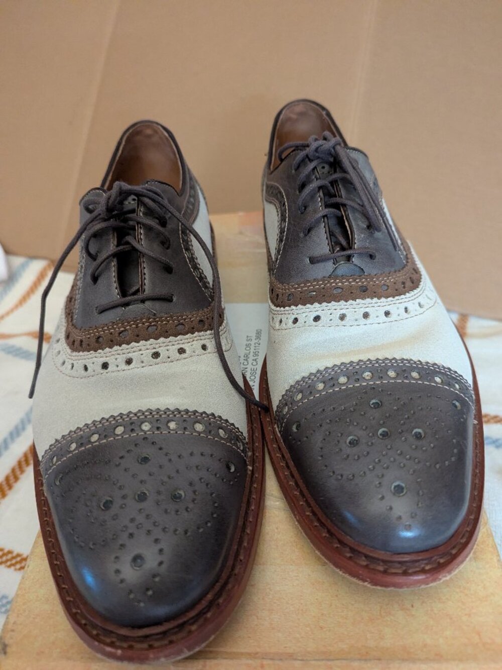 Johnston & Murphy 1850 Cap Toe Men's Derby Size 10.5 - Picture 2 of 7